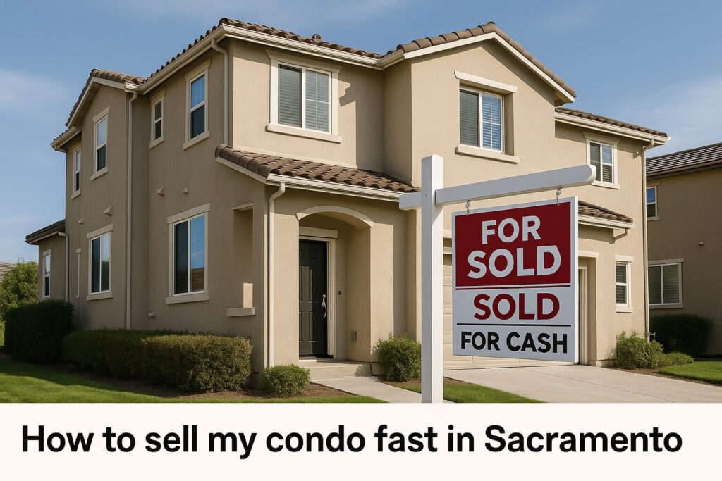 How to sell my condo fast in Sacramento